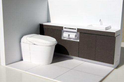 キッチンもトイレもリアルすぎる！？「TOTOペーパークラフト」に挑戦中だコロ！