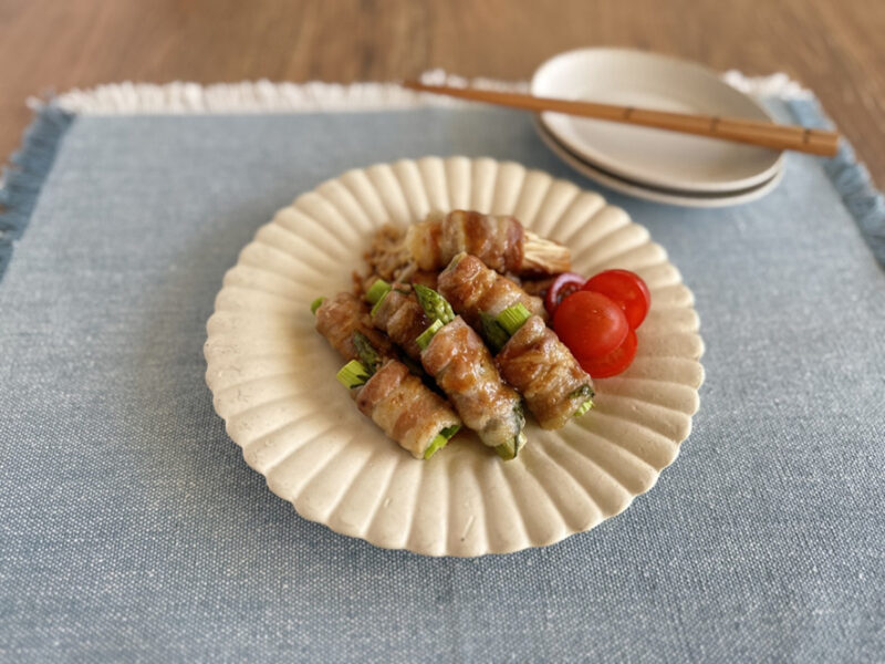 【ラ・クックグラン】グリルのオート調理で簡単！アスパラとえのきの肉巻きレシピ