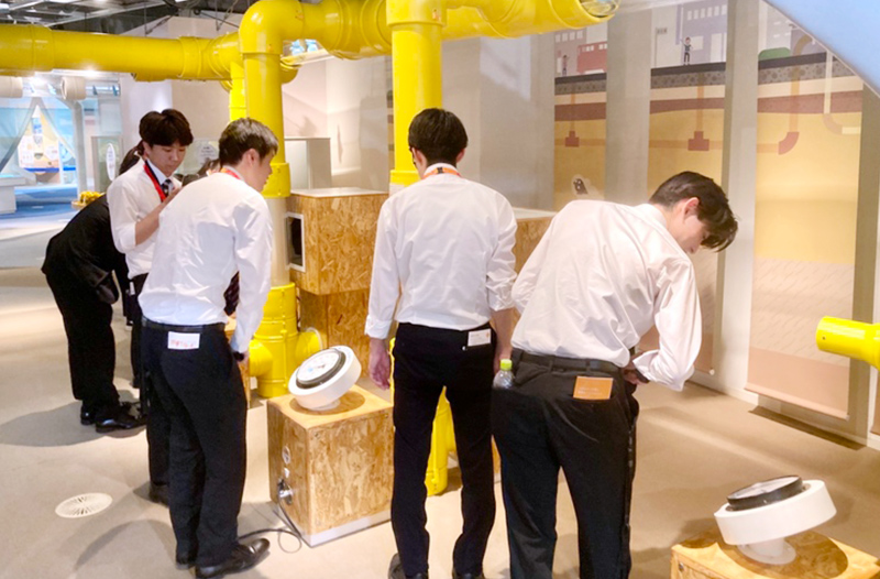 ガスの基礎研修・ガスミュージアム・がすてなーに見学