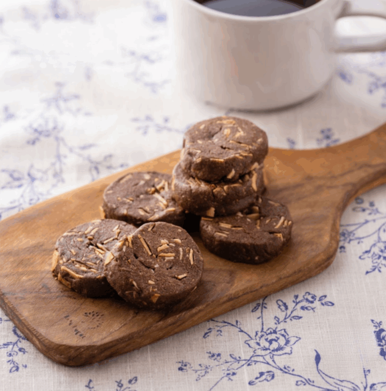 【+R RECIPE】グリルで作るアーモンドココアクッキーのレシピ【自動調理対応メニュー】