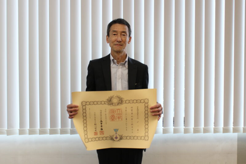 元設備本部長 宍戸一善が令和８年春の勲章「瑞宝単光章」を受賞