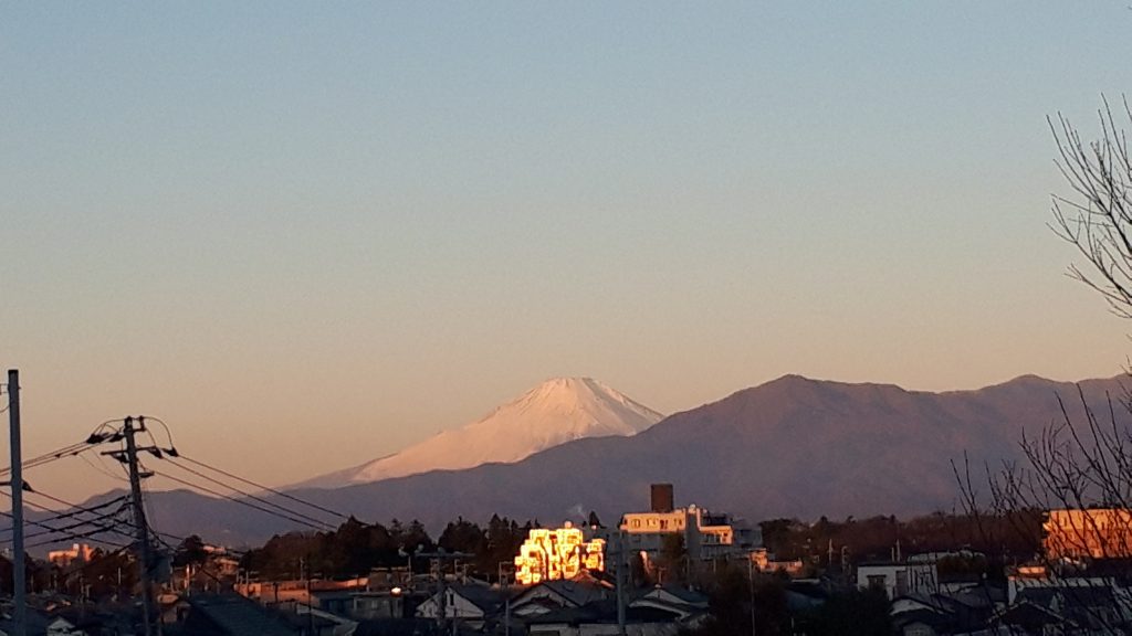 2023年1月1日_瀬谷区三ツ境から撮影した富士山