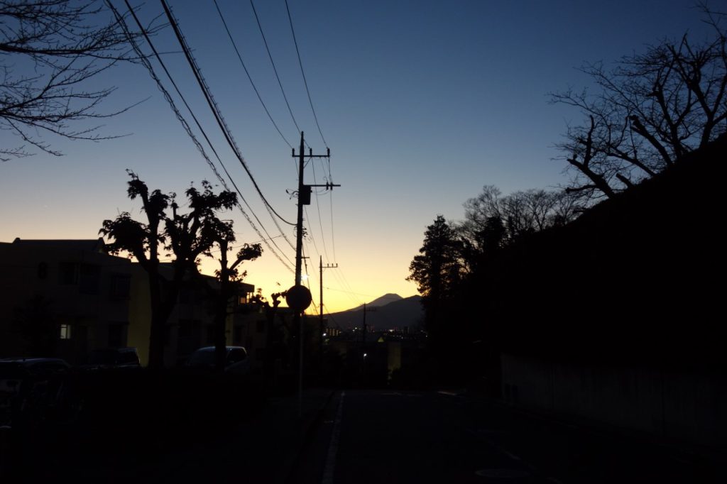 2023年1月1日_瀬谷区三ツ境駅から撮影した富士山