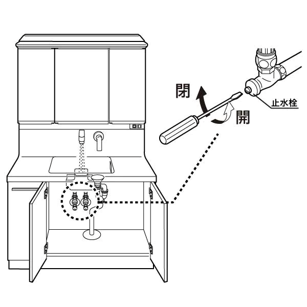 水栓の予備知識_洗面台