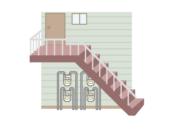 ガスメーターの設置場所_集合住宅